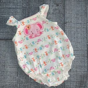 First Moments Sweet Elephant Bubble Romper